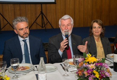 Rivaldo Leite, Adevaldo Calegari e Eva Miguel